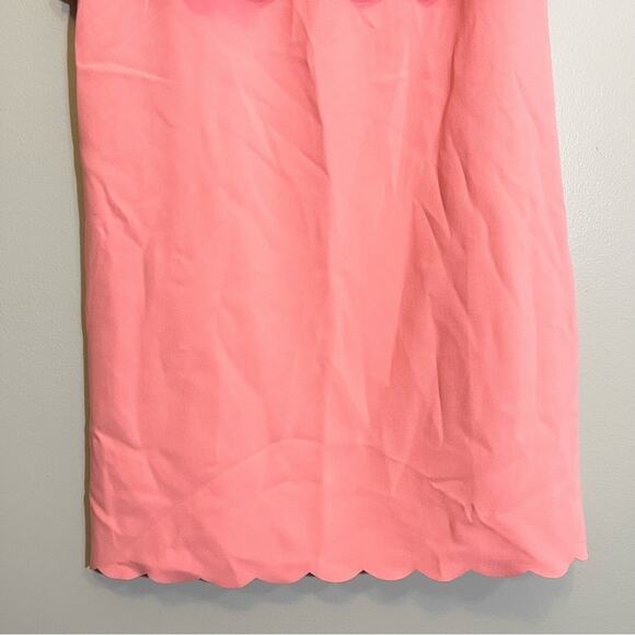 NWT Coral Loft Scalloped Split Back Sleeveless Dress Size 10 - Picture 9 of 13